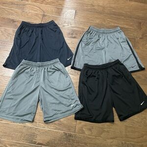 Lot of 4 Nike men large athletic shorts